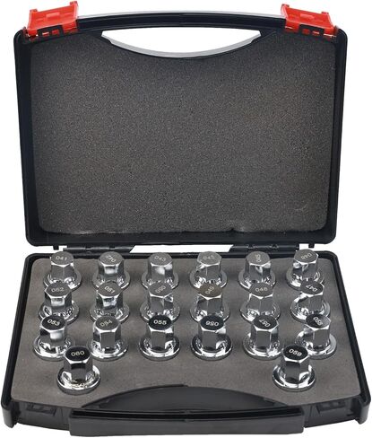 20 قطعة مفتاح قفل العجلة مجموعة أدوات إزالة الصواميل مكافحة سرقة المسمار صامولة عروة مجموعة مقابس يناسب BMW 1 3 4 5 6 7 سلسلة in Kuwait