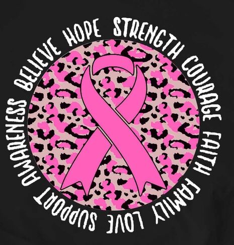 LBP Womens Breast Cancer Hope T-Shirts Pink Ribbon Shirts Breast Cancer Awareness Tee in Kuwait