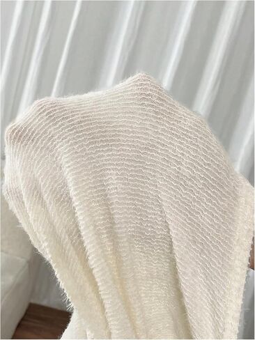 Women's Ribbed Knit Long Sleeve Split T Shirts Crewneck Fuzzy Fitted Tee Tops Elegant Top in Saudi Arabia