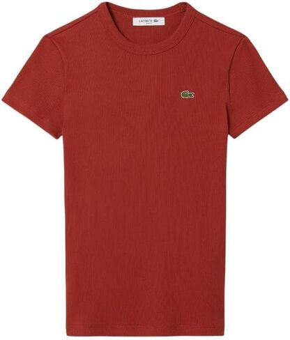 Lacoste Slim Fit Ribbed Cotton T-Shirt in Kuwait