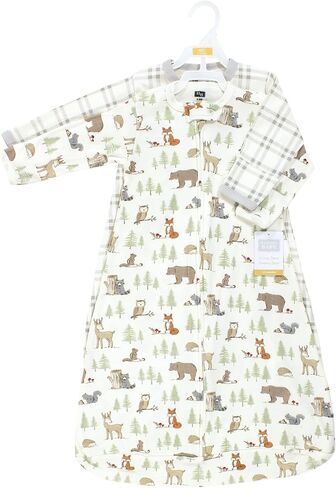 Hudson Baby Unisex Baby Cotton Long-Sleeve Wearable Sleeping Bag, Sack, Blanket, Neutral New Elephant, 12-18 Months in Kuwait