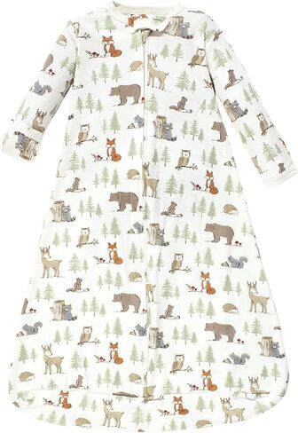 Hudson Baby Unisex Baby Cotton Long-Sleeve Wearable Sleeping Bag, Sack, Blanket, Neutral New Elephant, 12-18 Months in Kuwait