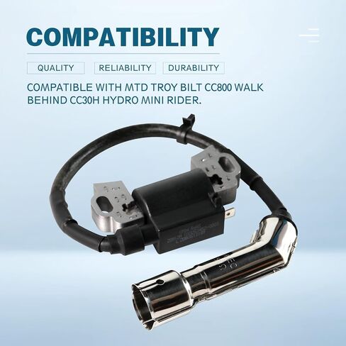 وحدة ملف الإشعال متوافقة مع MTD Troy Bilt CC800 Walk Behind CC30H Hydro Mini Rider جزازة العشب استبدال 994-00136A 994-00136 794-00136 in Kuwait