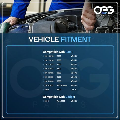 أجزاء OEG مولد كهربائي جديد متوافق مع دودج شاحنة رام 2500 V8 5.7L 2010، رام 4500 5500 V8 6.4L 2014-2017، رام 1500 2500 3500 V8 5.7L 6.4L 2011-2018 4801769AA، 4801769AB، 4801769AC, A003TX0391 in Saudi Arabia