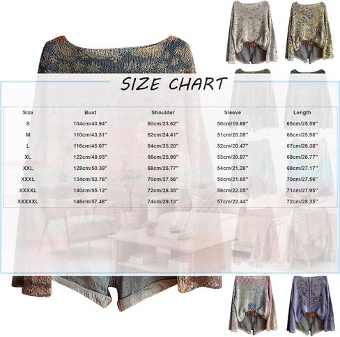 Boho Sweater for Women Vintage Ethnic Floral Print Graphic Sweatshirt Plus Size Y2K Cute Pullover Knit Tops 2025 Fall in Saudi Arabia