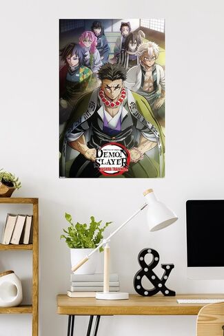 Trends International Demon Slayer: Hashira Training - Key Art 1 Wall Poster, 34L x 22.4W, Unframed Version in Saudi Arabia