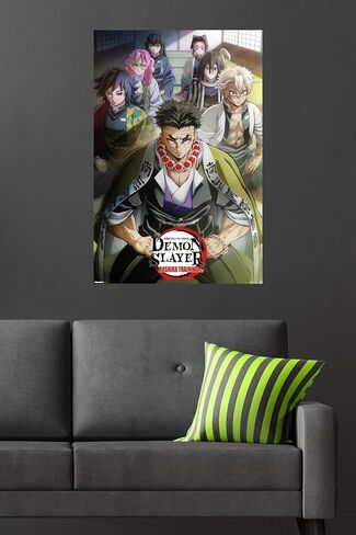 Trends International Demon Slayer: Hashira Training - Key Art 1 Wall Poster, 34L x 22.4W, Unframed Version in Saudi Arabia