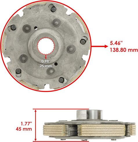 حامل القابض الرطب من كالتريك ومحمل في اتجاه واحد متوافق مع Yamaha Rhino 450 YXR450F 2006 2007 2008 2009 in Saudi Arabia