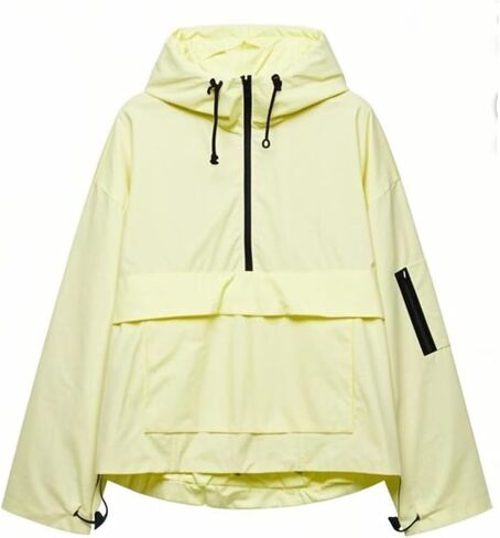 Xunger Women's Oversized Hoodie Jacket Long Sleeve Street Fashion Sweatshirt Casual Pullover with Pocket in Kuwait