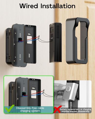 ZUMIMALL Doorbell Camera Wireless 2K, Video Doorbell with Chime, 2 Way Audio, Voice Changer, 30s Voice Message, Anti-Theft, AI Detection, Cloud Storage, 2.4Ghz WiFi, Battery Powered, Work with Alexa in Kuwait