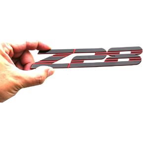 1Pc New Z28 Emblem Front Side Car Badge Nameplate Compatible with 1993-2002 Camaro Z28 10139552 (Black Redline) in Saudi Arabia
