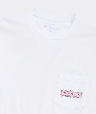 vineyard vines Men's String Lights Pups Logo Box Long-Sleeve Pocket Tee in Saudi Arabia
