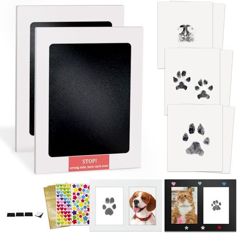 مجموعة طباعة مخالب الحيوانات الأليفة بدون حبر من MYPAWLETS، وسادة حبر تعمل باللمس نظيفة لمطبوعات مخالب الكلاب، وسادة ختم طباعة مخالب خالية من الفوضى للكلاب والقطط، مجموعة طباعة أنف الكلاب، محبي الحيوانات الأليفة الشخصية، هدية لأم الكلب - 4 أمتار in Kuwait