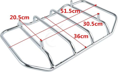 TCMT Chopped Motorcycle Trunk Backrest Pad Luggage Rack 2 Up Mount Rack Fit For Harley Touring 2009-2013 Road King Road Street Electra Glide Pack in Saudi Arabia