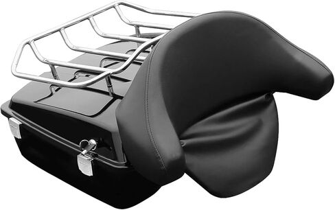 TCMT Chopped Motorcycle Trunk Backrest Pad Luggage Rack 2 Up Mount Rack Fit For Harley Touring 2009-2013 Road King Road Street Electra Glide Pack in Saudi Arabia