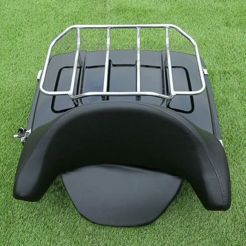 TCMT Chopped Motorcycle Trunk Backrest Pad Luggage Rack 2 Up Mount Rack Fit For Harley Touring 2009-2013 Road King Road Street Electra Glide Pack in Saudi Arabia