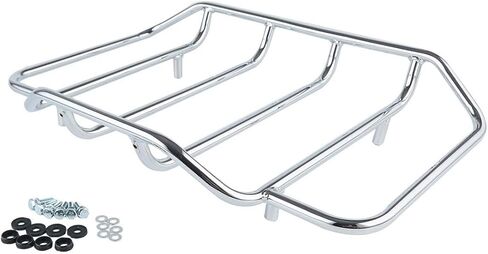 TCMT Chopped Motorcycle Trunk Backrest Pad Luggage Rack 2 Up Mount Rack Fit For Harley Touring 2009-2013 Road King Road Street Electra Glide Pack in Saudi Arabia