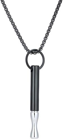 قلادة خالية من التنفس، قلادة التنفس للإقلاع عن التدخين، الفولاذ المقاوم للصدأ، جهاز استنشاق الإقلاع عن التدخين، خراطيش فلتر قابلة للاستبدال، عناصر تخفيف القلق لتخفيف التوتر in Kuwait