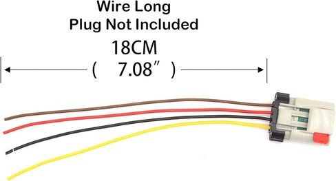 HiSport Fuel Pump Connector Wiring Harness Pigtail Plug Replace for 888-159, PT1402, FPX-03 Compatible with Chrysler Chevrolet Dodge Pontiac Ford GMC in Saudi Arabia