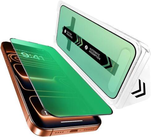 2 Pack for iPhone 16 Pro Max Privacy Screen Protector Tempered Glass for iPhone16ProMax 6.9inch Anti-Spy Private Glass Film Anti-Blue Light No Bubble Anti-Scratch Full Coverage Gradient Green in Saudi Arabia