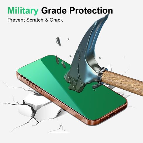 2 Pack for iPhone 16 Pro Max Privacy Screen Protector Tempered Glass for iPhone16ProMax 6.9inch Anti-Spy Private Glass Film Anti-Blue Light No Bubble Anti-Scratch Full Coverage Gradient Green in Saudi Arabia