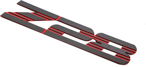 1Pc New Z28 Emblem Front Side Car Badge Nameplate Compatible with 1993-2002 Camaro Z28 10139552 (Black Redline) in Saudi Arabia