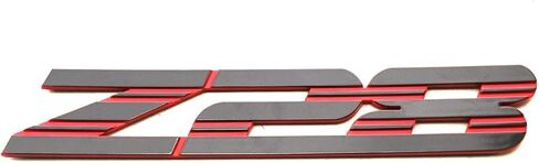 1Pc New Z28 Emblem Front Side Car Badge Nameplate Compatible with 1993-2002 Camaro Z28 10139552 (Black Redline) in Saudi Arabia