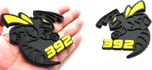 قطعتان من شارات الدبور المخصصة شعار BEE 3D Angry Agressive Badges ملصق استبدال لوحة الاسم لـ 392 345 جسم السيارة العالمي للدراجات النارية SUV ديكور نافذة الباب (نحلة غير لامع) in Kuwait