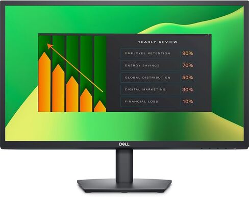 شاشة Dell E2423H Flicker Free، شاشة 24 بوصة FHD VA (1920x1080) 60 هرتز مضادة للتوهج، 1 x DisplayPort، 1 x VGA، حامل VESA (100x100 مم)، مثالية للمنزل والأعمال، لون أسود (أحدث طراز 2024) in Saudi Arabia