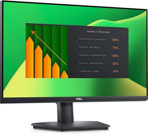 شاشة Dell E2423H Flicker Free، شاشة 24 بوصة FHD VA (1920x1080) 60 هرتز مضادة للتوهج، 1 x DisplayPort، 1 x VGA، حامل VESA (100x100 مم)، مثالية للمنزل والأعمال، لون أسود (أحدث طراز 2024) in Saudi Arabia