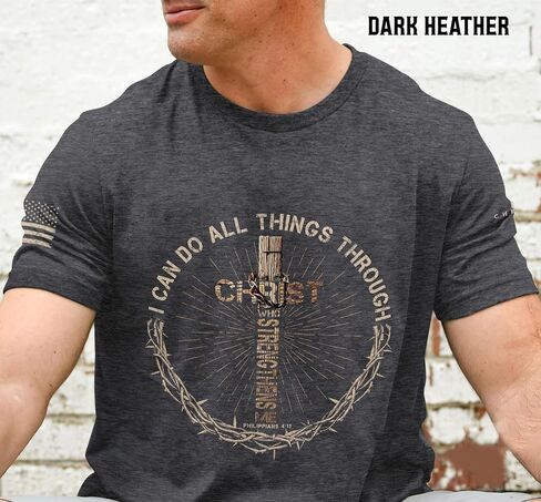 I Can Do All Things Through Christ Shirt, Jesus Shirts for Men, Christian Shirts for Men 2 in Saudi Arabia