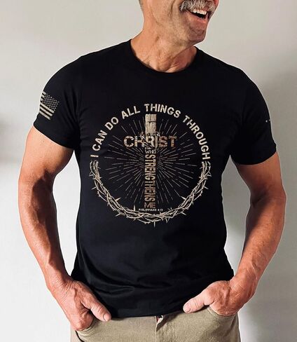 I Can Do All Things Through Christ Shirt, Jesus Shirts for Men, Christian Shirts for Men 2 in Saudi Arabia