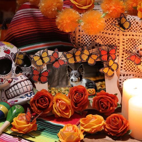 مجموعة إطارات الصور الخشبية من Chunful مكونة من 6 قطع من Dia de Los Muertos مقاس 4×6 بوصة لإطارات الصور ذاتية الصنع ليوم الموتى لمذبح Ofrenda (حجر الراين) in Saudi Arabia