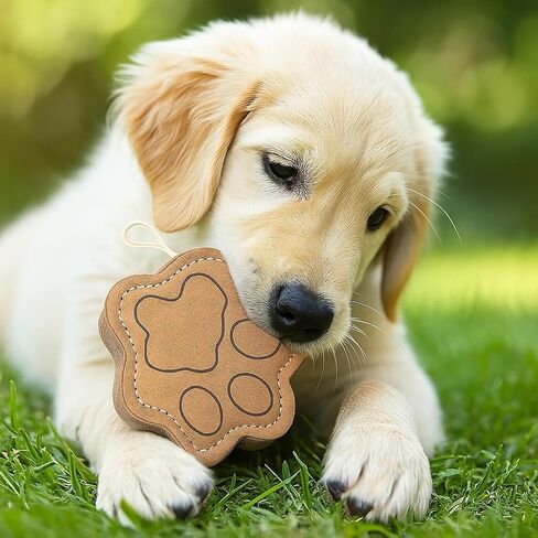 لعبة مضغ من جلد الغزال الطبيعي للكلاب البالغة والجراء | قوية ومتينة وممتعة | لعبة مضغ تفاعلية للحيوانات الأليفة (على شكل بومة) in Kuwait