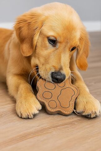 لعبة مضغ من جلد الغزال الطبيعي للكلاب البالغة والجراء | قوية ومتينة وممتعة | لعبة مضغ تفاعلية للحيوانات الأليفة (على شكل بومة) in Kuwait