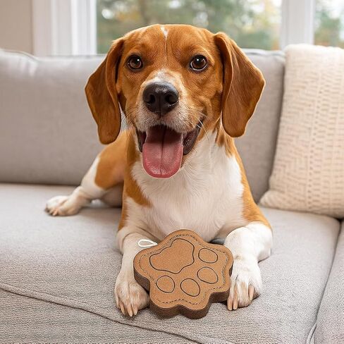 لعبة مضغ من جلد الغزال الطبيعي للكلاب البالغة والجراء | قوية ومتينة وممتعة | لعبة مضغ تفاعلية للحيوانات الأليفة (على شكل بومة) in Kuwait