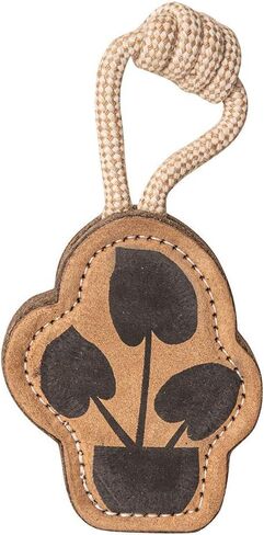 Natural Suede Leather Chew Toy for Adult Dogs, Puppies, | Tough, Durable, and Fun | Chewing Interactive Pet Toy (Owl Shape) in Saudi Arabia