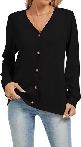 Cardigan Sweaters for Women Business Casual Lightweight Button Down Cardigans Fall Outfits Fashion Clothes in Saudi Arabia