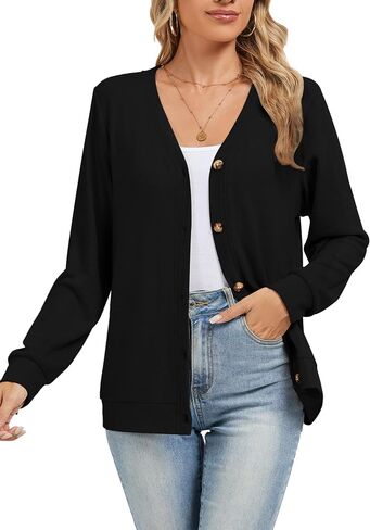 Cardigan Sweaters for Women Business Casual Lightweight Button Down Cardigans Fall Outfits Fashion Clothes in Saudi Arabia