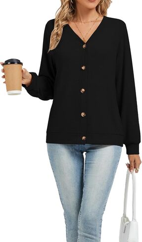 Cardigan Sweaters for Women Business Casual Lightweight Button Down Cardigans Fall Outfits Fashion Clothes in Saudi Arabia