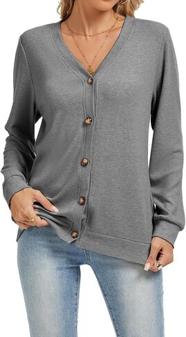 Cardigan Sweaters for Women Business Casual Lightweight Button Down Cardigans Fall Outfits Fashion Clothes in Saudi Arabia