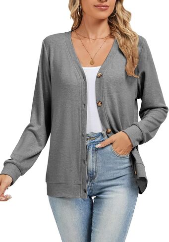 Cardigan Sweaters for Women Business Casual Lightweight Button Down Cardigans Fall Outfits Fashion Clothes in Saudi Arabia