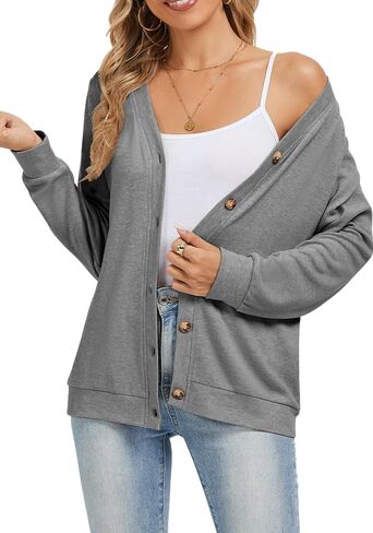 Cardigan Sweaters for Women Business Casual Lightweight Button Down Cardigans Fall Outfits Fashion Clothes in Saudi Arabia