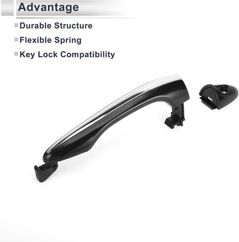 Front Left Car Exterior Door Handles for Kia Optima 2011-2015 Durable Door Handle Replacement No.826512T010 ABS 1 Pcs in Saudi Arabia