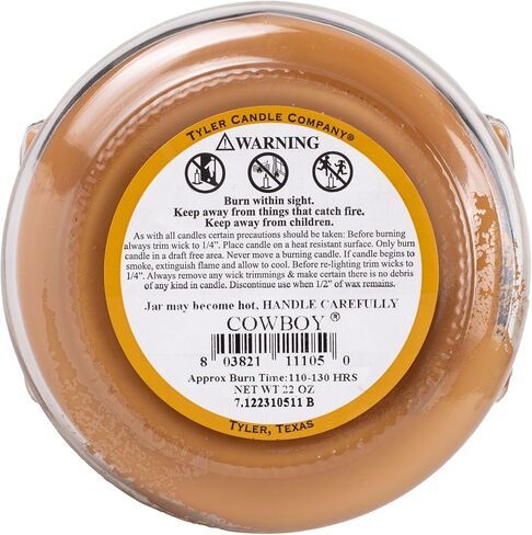 Tyler Candles - Cowboy Scented Candle - 22 Ounce Candle,Brown (22oz) in Saudi Arabia