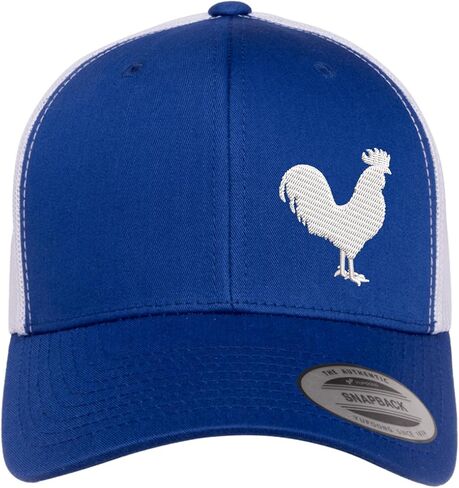 Adjustable Baseball Cap | Embroidered Rooster Farm Trucker Hat for Men & Women | Mesh Back Snapback Hat in Kuwait