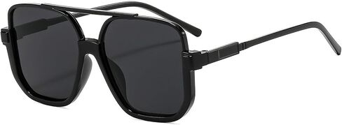 Fashion Vintage Big Square Sunglasses Half Frame UV400 Sun Shades Women Men Trendy Design Sun Glasses Eyewear in Saudi Arabia