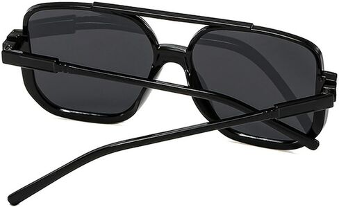Fashion Vintage Big Square Sunglasses Half Frame UV400 Sun Shades Women Men Trendy Design Sun Glasses Eyewear in Saudi Arabia