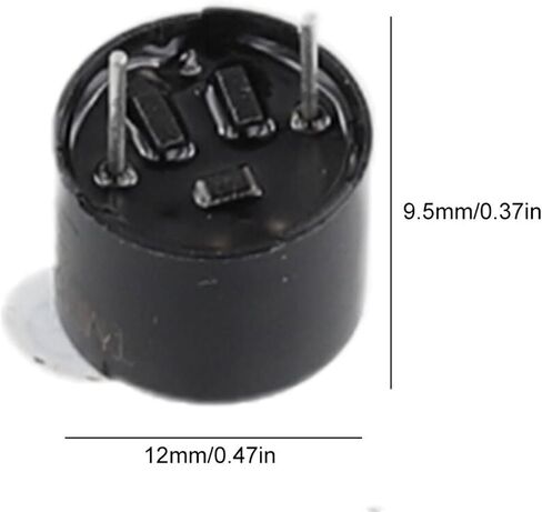 10PCS Active Buzzer Active Buzzer Alarm 5V Electromagnetic Buzzer 12 * 9.5mm Magnetic Long Continous Beep Tone in Saudi Arabia