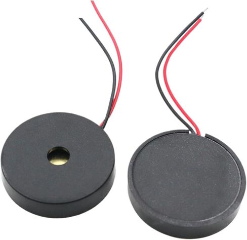 10PCS 22045 5000Hz Passive Buzzer with Wire Piezoelectric Speaker 22MM 22 * 4.5MM 22x4.mm 30V Low Power Consumption Electronic DIY in Saudi Arabia